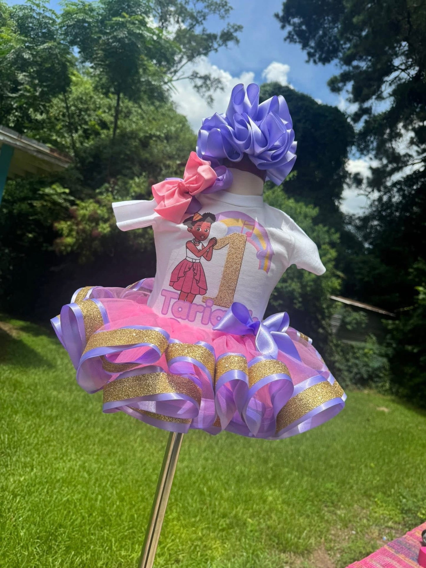 Ribbon Trimmed Tutu Set